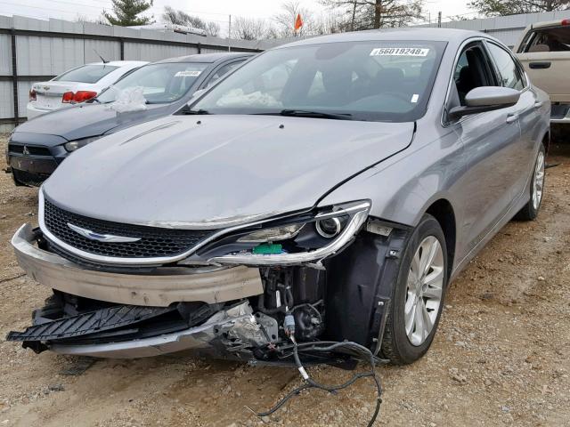 1C3CCCAB2GN112256 - 2016 CHRYSLER 200 LIMITE GRAY photo 2