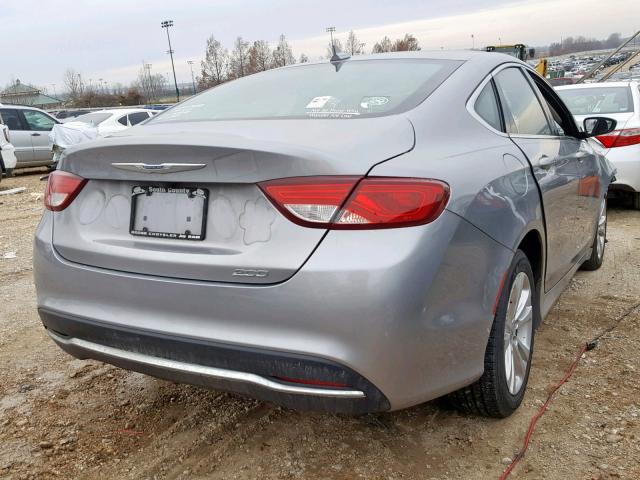 1C3CCCAB2GN112256 - 2016 CHRYSLER 200 LIMITE GRAY photo 4