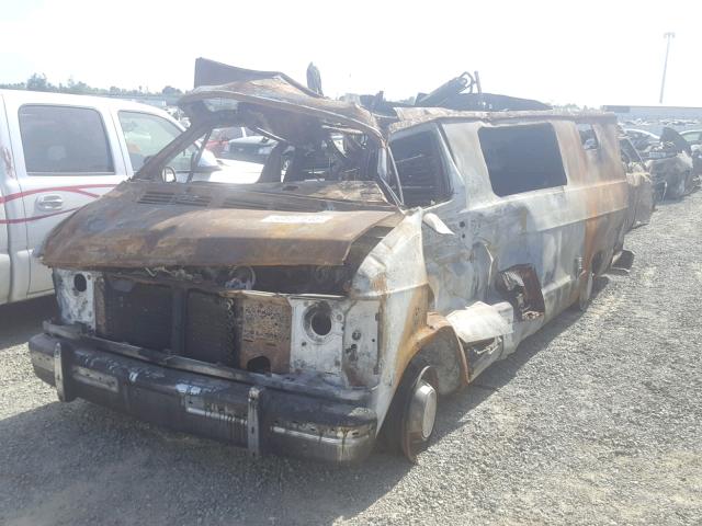 2B6KB33WXGK513628 - 1986 DODGE RAM VAN B3 BURN photo 2