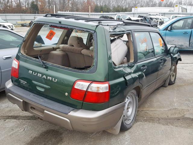 JF1SF65502H723517 - 2002 SUBARU FORESTER S GREEN photo 4