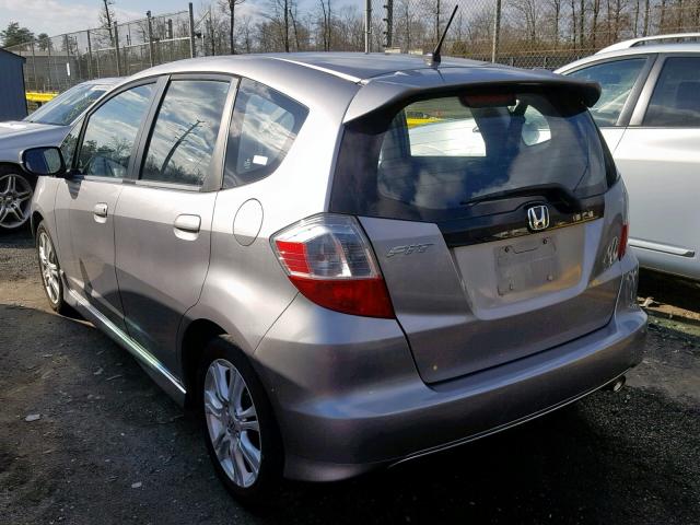 JHMGE884X9S068506 - 2009 HONDA FIT SPORT SILVER photo 3