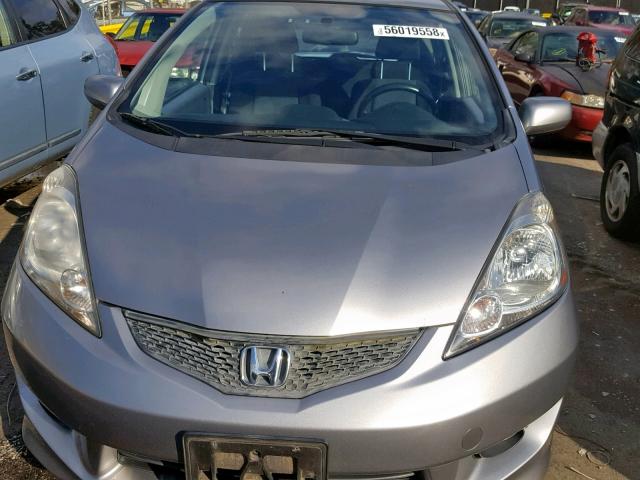 JHMGE884X9S068506 - 2009 HONDA FIT SPORT SILVER photo 9