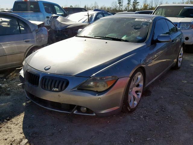 WBAEH73485B191505 - 2005 BMW 645 CI AUT GRAY photo 2