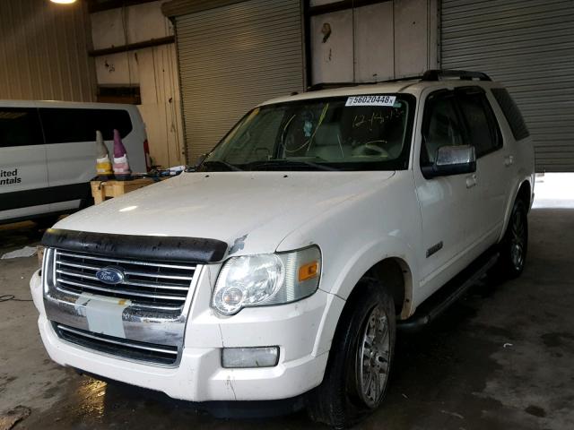 1FMEU65E87UA55313 - 2007 FORD EXPLORER L WHITE photo 2