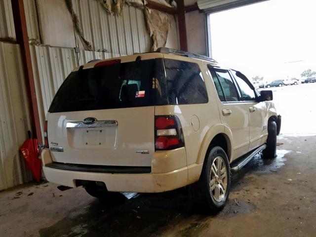 1FMEU65E87UA55313 - 2007 FORD EXPLORER L WHITE photo 4