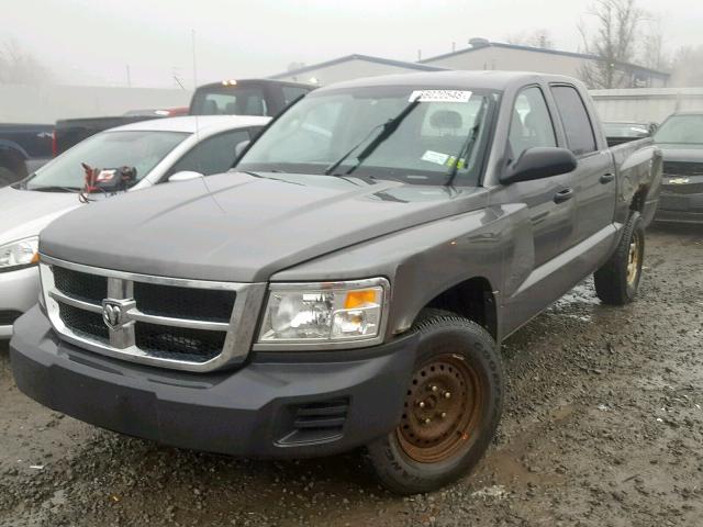 1D7HW28K98S528645 - 2008 DODGE DAKOTA QUA GRAY photo 2