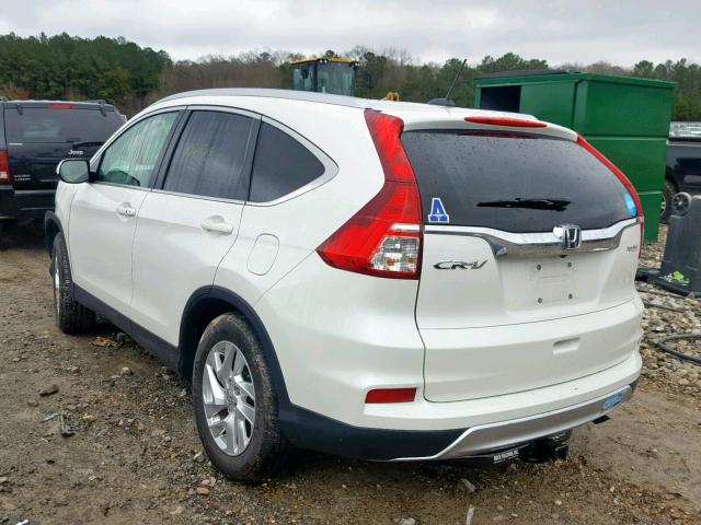 5J6RM3H74FL005895 - 2015 HONDA CR-V EXL WHITE photo 3