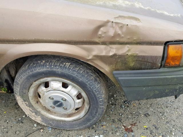 JT2EL32G2J0168242 - 1988 TOYOTA TERCEL DEL BROWN photo 9