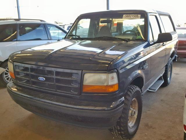 1FMEU15N8TLA45724 - 1996 FORD BRONCO U10 BLACK photo 2