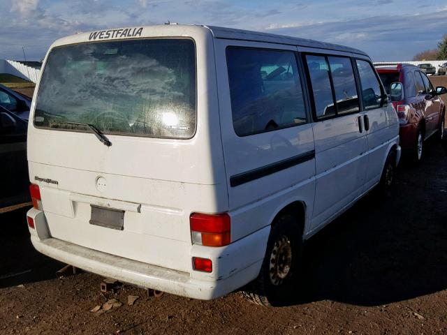 WV2MB47021H147756 - 2001 VOLKSWAGEN EUROVAN MV WHITE photo 4