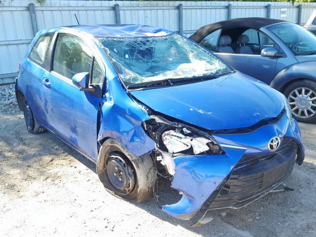 VNKJTUD3XJA092891 - 2018 TOYOTA YARIS L BLUE photo 1