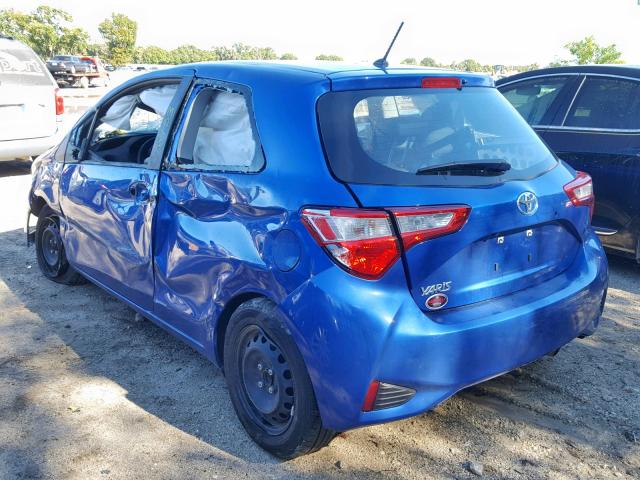 VNKJTUD3XJA092891 - 2018 TOYOTA YARIS L BLUE photo 3