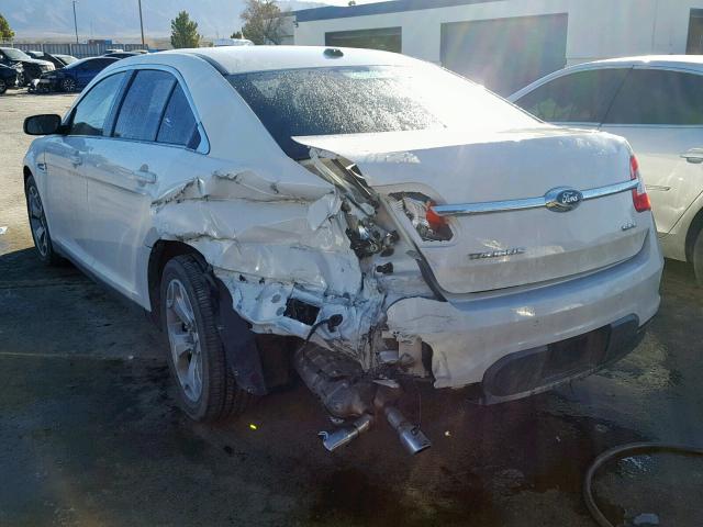 1FAHP2EW9BG102890 - 2011 FORD TAURUS SEL WHITE photo 3