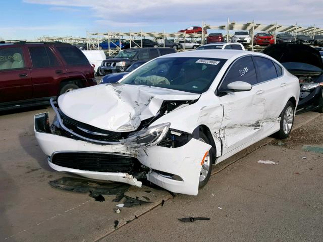 1C3CCCAB6GN166532 - 2016 CHRYSLER 200 LIMITE WHITE photo 2