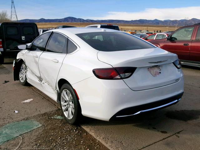 1C3CCCAB6GN166532 - 2016 CHRYSLER 200 LIMITE WHITE photo 3