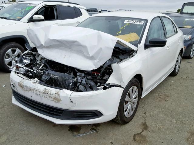3VW2K7AJ4DM412912 - 2013 VOLKSWAGEN JETTA BASE Սպիտակ լուսանկար 2