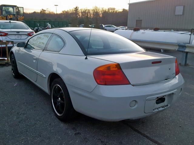 4C3AG52H81E125657 - 2001 CHRYSLER SEBRING LX WHITE photo 3