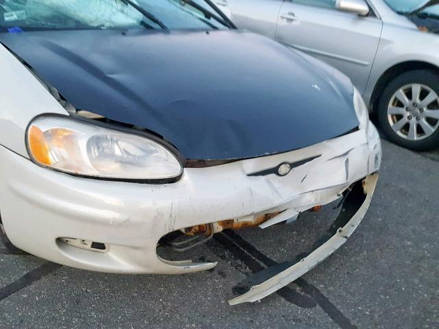 4C3AG52H81E125657 - 2001 CHRYSLER SEBRING LX WHITE photo 9