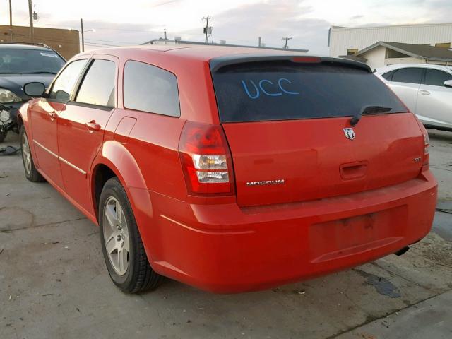 2D4FV47VX7H837304 - 2007 DODGE MAGNUM SXT RED photo 3