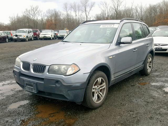 WBXPA73424WB29157 - 2004 BMW X3 2.5I GRAY photo 2