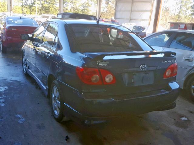 1NXBR32E47Z862127 - 2007 TOYOTA COROLLA S BLUE photo 3