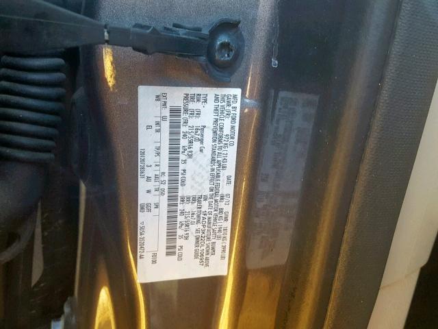 1FADP3K22DL106957 - 2013 FORD FOCUS SE GRAY photo 10