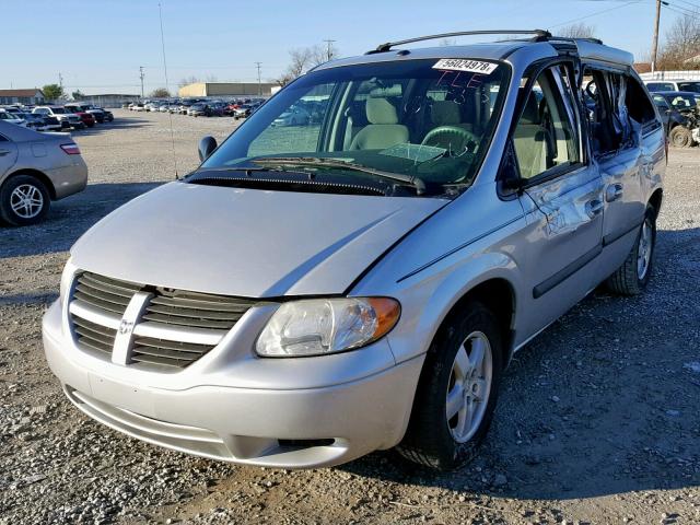 1D4GP45R17B160883 - 2007 DODGE CARAVAN SX SILVER photo 2