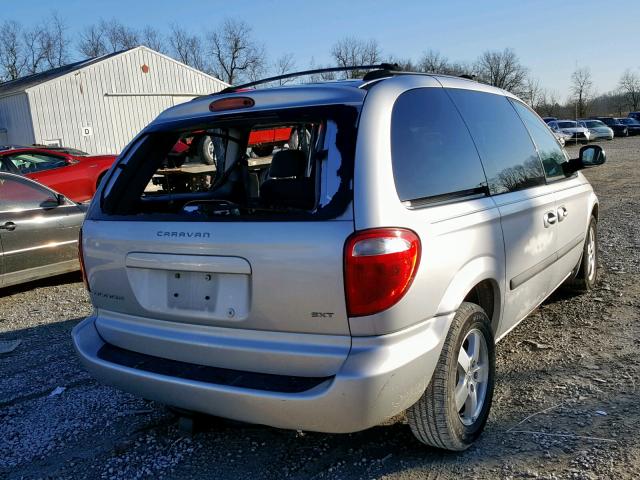 1D4GP45R17B160883 - 2007 DODGE CARAVAN SX SILVER photo 4