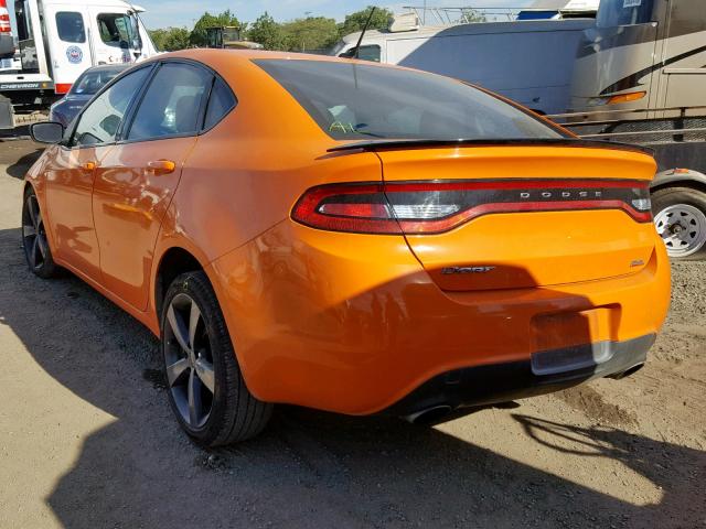 1C3CDFBB1ED799729 - 2014 DODGE DART SXT ORANGE photo 3