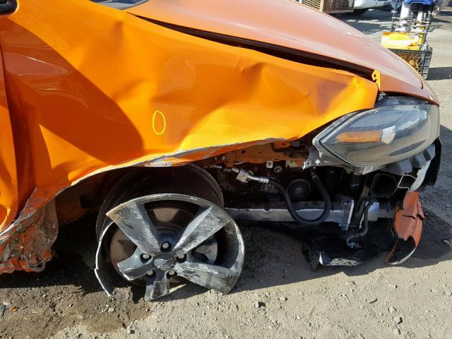 1C3CDFBB1ED799729 - 2014 DODGE DART SXT ORANGE photo 9