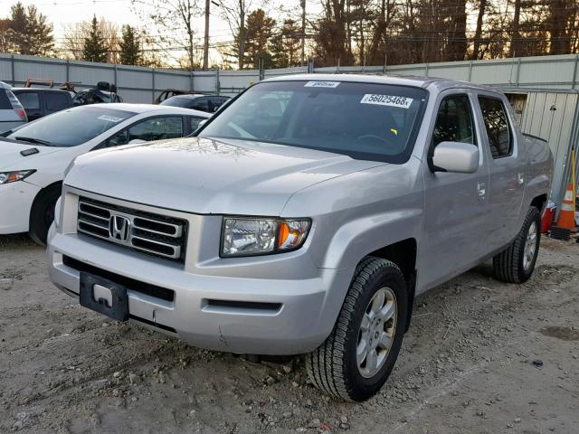 2HJYK16516H531925 - 2006 HONDA RIDGELINE SILVER photo 2