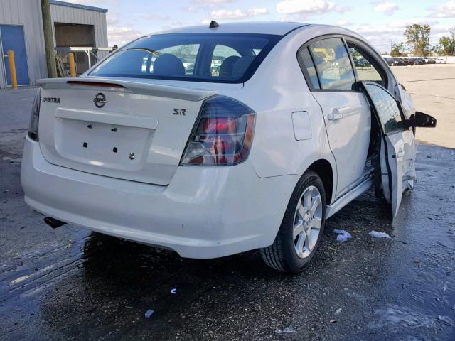 3N1AB6AP6CL662351 - 2012 NISSAN SENTRA 2.0 WHITE photo 4