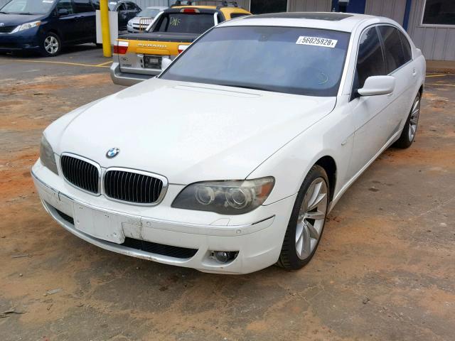 WBAHN835X8DT78628 - 2008 BMW 750 LI WHITE photo 2