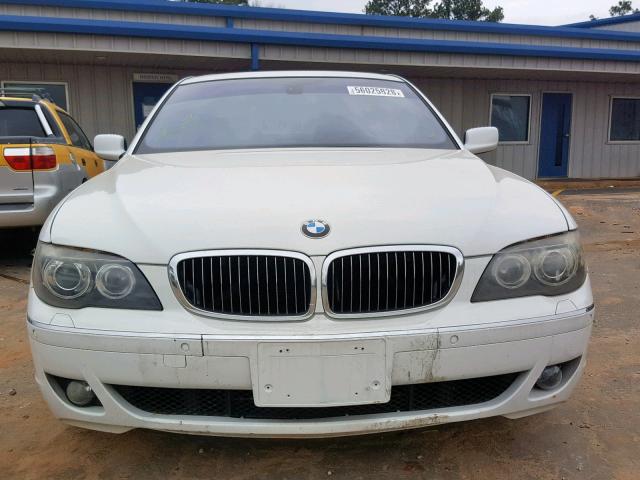 WBAHN835X8DT78628 - 2008 BMW 750 LI WHITE photo 9