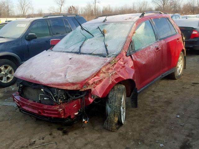 2FMDK48C27BA83114 - 2007 FORD EDGE SEL BURGUNDY photo 2