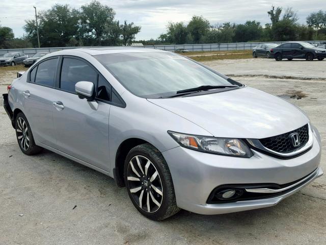 19XFB2F9XEE013472 - 2014 HONDA CIVIC EXL SILVER photo 1