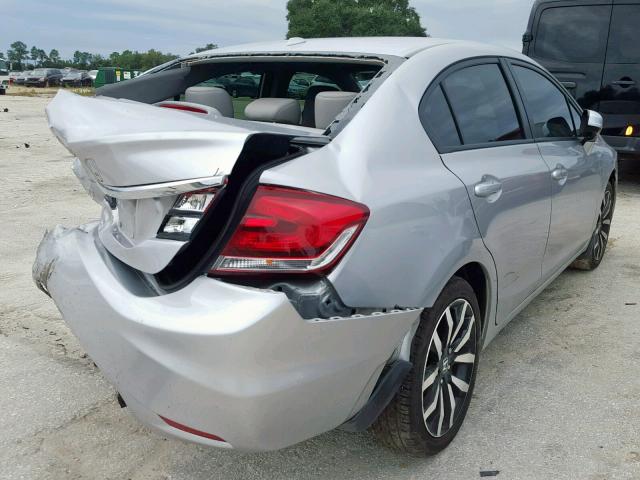 19XFB2F9XEE013472 - 2014 HONDA CIVIC EXL SILVER photo 4