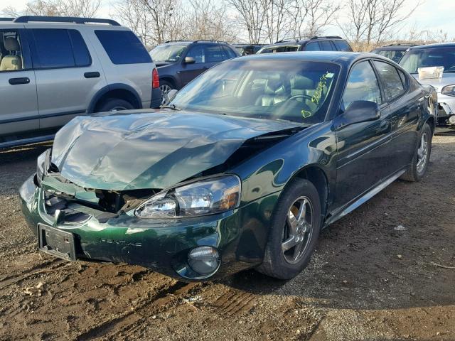 2G2WS522X41104705 - 2004 PONTIAC GRAND PRIX GREEN photo 2