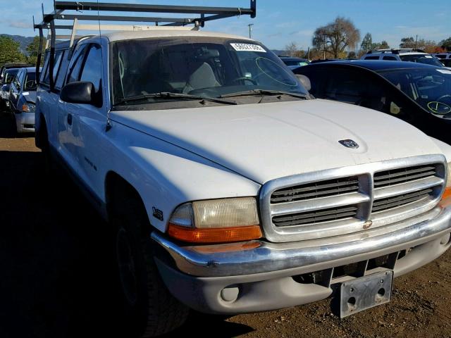 1B7GL22X6YS630696 - 2000 DODGE DAKOTA WHITE photo 1