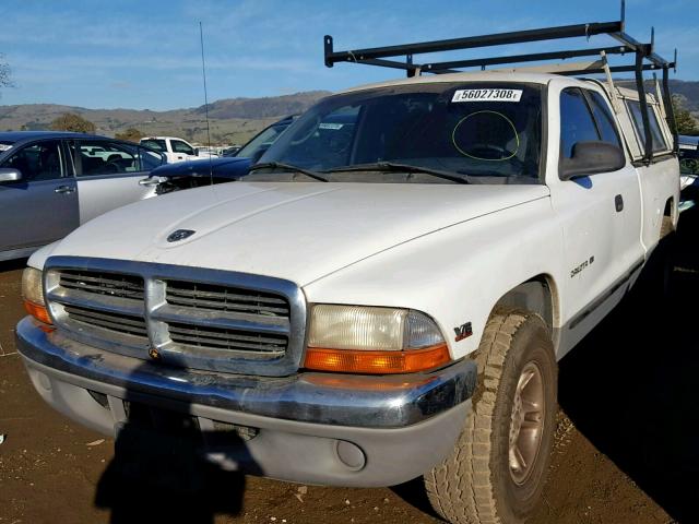 1B7GL22X6YS630696 - 2000 DODGE DAKOTA WHITE photo 2