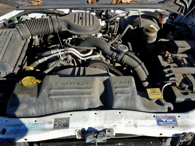 1B7GL22X6YS630696 - 2000 DODGE DAKOTA WHITE photo 7