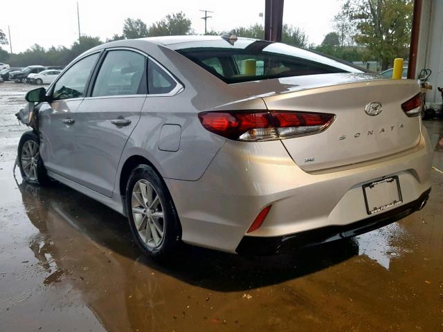 5NPE24AF7JH691977 - 2018 HYUNDAI SONATA SE SILVER photo 3