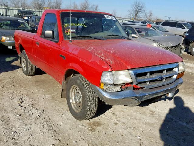 1FTYR10C7YPA06602 - 2000 FORD RANGER RED photo 1