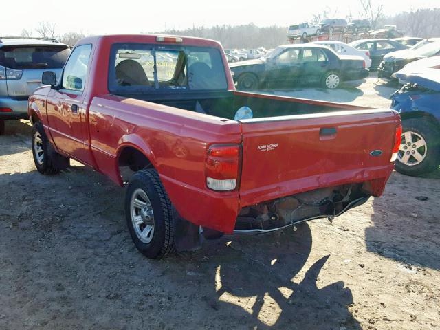 1FTYR10C7YPA06602 - 2000 FORD RANGER RED photo 3