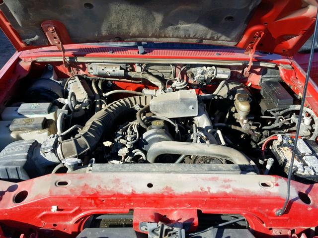 1FTYR10C7YPA06602 - 2000 FORD RANGER RED photo 7