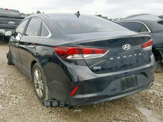 5NPE34AF6JH607886 - 2018 HYUNDAI SONATA SPO BLACK photo 3