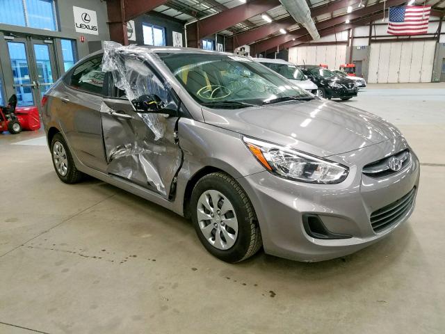 KMHCT4AE3HU390677 - 2017 HYUNDAI ACCENT SE GRAY photo 1