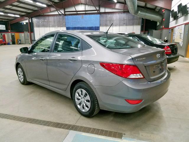 KMHCT4AE3HU390677 - 2017 HYUNDAI ACCENT SE GRAY photo 3