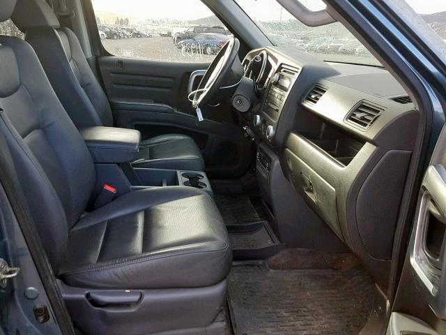 2HJYK16518H520328 - 2008 HONDA RIDGELINE BLUE photo 5