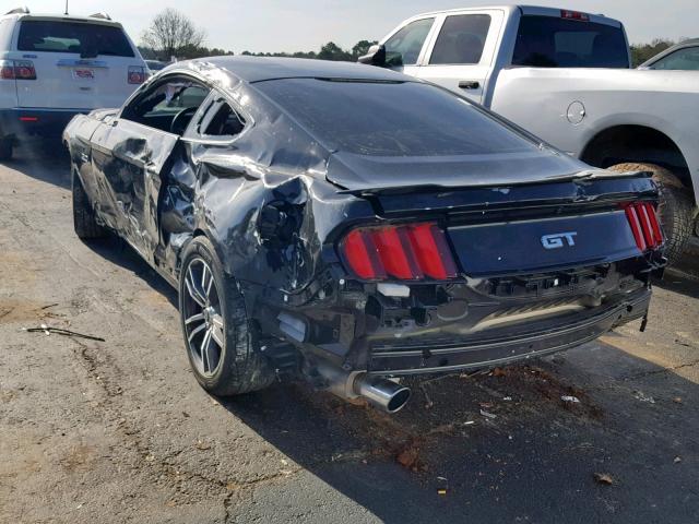 1FA6P8CF9H5280638 - 2017 FORD MUSTANG GT BLACK photo 3